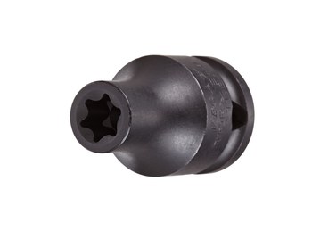 Vega Tools 2TE161 E-16 Toma De Impacto - Acero 4140 - accionamiento 3/8 pulg. Cuadrado - B-Recta - 1.3 pulg. Longitud - 01350
