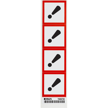 Imágen de Brady Negro/Rojo sobre blanco Diamante Vinilo 118859 Etiqueta de material peligroso (Imagen principal del producto)