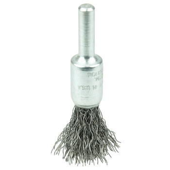 Weiler Acero Cepillo de copa - Accesorio Vástago sin rosca - Diámetro 3/8 pulg. - Diámetro de la cerda 0.012 pulg. - 10188