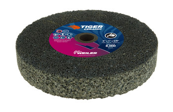 Weiler Tiger Ceramic Rueda de enganche portátil 68401 - Tipo 1 (recto) - 6 pulg. - Cerámico - 16 - R