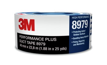 3M 8979 Azul Cinta para ductos - 48 mm Anchura x 10 yd Longitud - 12.1 mil Espesor - 92532