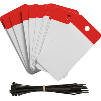 Imágen de Brady Rojo Autolaminados Poliéster 102011 Etiqueta en blanco para marcar cables (Imagen principal del producto)
