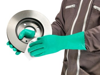 Ansell AlphaTec 39-122 Verde 9 Nitrilo Apoyado Guantes resistentes a productos químicos - acabado Áspero - Longitud 12 pulg. - 076490-17802