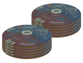 Weiler Tiger Ceramic Rueda de desbaste con centro hundido 68386 - 7 pulg. - Cerámico - 30 - T