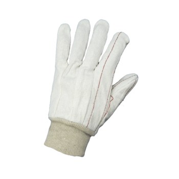 Global Glove C18 Blanco Grande Algodón Guantes de trabajo - c18c mens