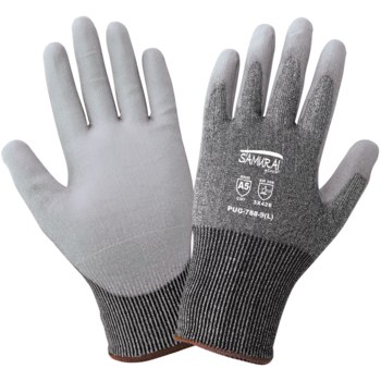 Global Glove Samurai Glove PUG-788 Sal y pimienta/Café Grande Tuffalene Guantes resistentes a cortes - 810033-29019