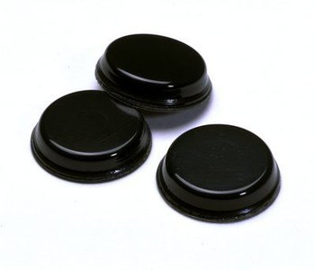 3M Bumpon SJ6344 Negro Parachoques/espaciador - 0.75 pulg. Anchura - 0.16 pulg. Altura - 40952
