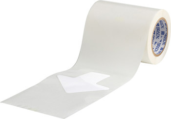 Imágen de Brady Toughstripe Blanco Laminado Interior Poliéster Flecha 104555 Etiqueta de marcado de flecha (Imagen principal del producto)