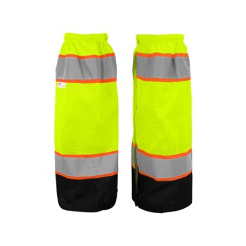 Imágen de Global Glove FrogWear HV Amarillo/verde y naranja de alta visibilidad Universal Malla Poliéster Polainas (Imagen principal del producto)