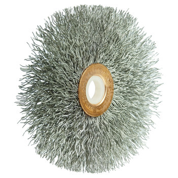 Weiler 16963 Cepillo de rueda - Rizado Acero inoxidable cerda