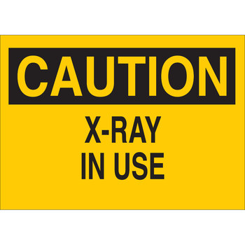 Imágen de Brady B-555 Aluminio Rectángulo Amarillo Inglés Cartel de peligro de radiación 67992 (Imagen principal del producto)