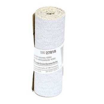 3M Stikit Rollo de lijado 27818 - 3 1/4 pulg. x 55 pulg. - Carburo de silicio - 100 - Fina