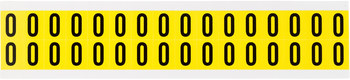 Imágen de Brady Serie 34 Negro sobre amarillo Interior Paño de vinilo Serie 34 Número 3420-0 Etiqueta de número (Imagen principal del producto)