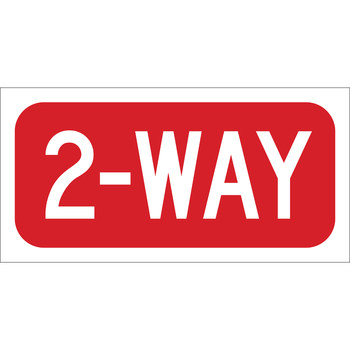 Imágen de Brady B-959 Aluminio Rectángulo Blanco Inglés Carteles de alto, control de tráfico y pancartas 115422 (Imagen principal del producto)