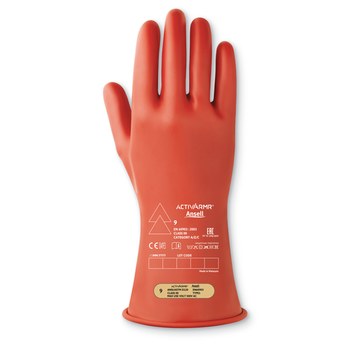 Ansell Marigold Industries Rojo 10 Látex Caucho natural Caucho natural Guantes de mecánico - A granel - Longitud 11 pulg. - 076490-14261