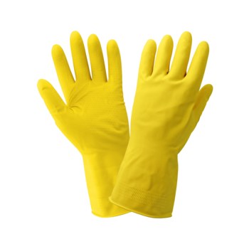 Global Glove 150F-E Amarillo 9 Látex Guantes de trabajo - 150f-e lg