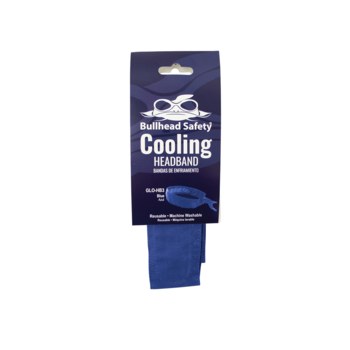 Bullhead Safety Azul Algodón Diadema/Bandana refrescante - glo-hb3