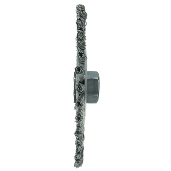 Weiler Roughneck 08786 Cepillo de rueda - Anudado - Circular trenzado Acero inoxidable cerda