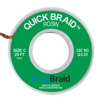 EasyBraid Q-C-25 Trenza Desoldadora - 0.075 pulg. x 25 pies