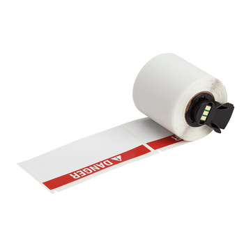 Imágen de Brady Negro, rojo sobre blanco Vinilo Transferencia térmica M6-38-595-PELIGRO Etiquetas para impresoras todo tiempo (Imagen principal del producto)