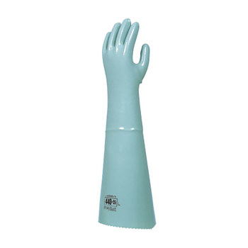 PIP QRP PolyTuff Verde Mediano Poliuretano Apoyado Guantes resistentes a productos químicos - Longitud 21 pulg. - 440-55 md