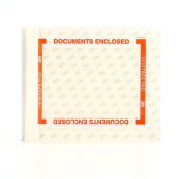 3M Scotchpad 830 Transparente sobre naranja Polipropileno Almohadilla de cinta protectora de etiquetas - Ancho 5 pulg. - Altura 6 pulg. - Longitud 6 pulg. - 62104