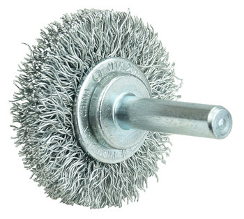Weiler Wolverine 36208 Cepillo de rueda - Rizado Acero cerda