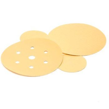 3M Hookit Recubierto Óxido de aluminio Amarillo Disco de velcro - Óxido de aluminio - 3 pulg. - P500 - Mediano - 00912