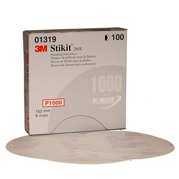 3M Stikit 01319 Discos PSA - 6 pulg. - P1000 - Súper fino - Óxido de aluminio