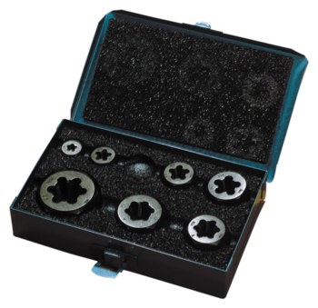 Imágen de Greenfield Threading 377 Corte de mano derecha Juego de Troqueles de roscado hexagonal 403522 (Imagen principal del producto)