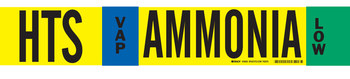 Imágen de Brady Negro/Azul/Verde/Blanco sobre amarillo Poliéster Laminado 59930 Marcador de tubería con correa (Imagen principal del producto)