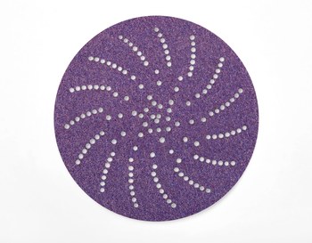 3M Cubitron II Hookit Clean Sanding Recubierto Grano Cerámico de Precisión Morada Disco de velcro - Grano Cerámico de Precisión - 6 pulg. - 180 - Muy fino - 64265