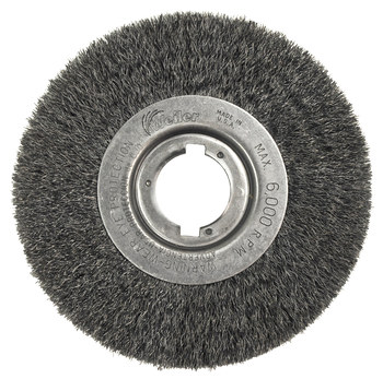 Weiler 01049 Cepillo de rueda - Rizado Acero cerda