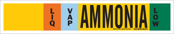 Imágen de Brady Negro/Azul/Verde/Naranja/Blanco sobre amarillo Vinilo 90477 Marcador de tubería autoadhesivo (Imagen principal del producto)
