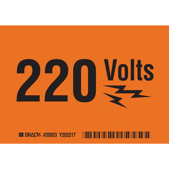 Imágen de Brady B-302 Poliéster Rectángulo Naranja Cartel de sensibilización de seguridad 20933 (Imagen principal del producto)