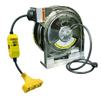 Imagen de Reelcraft Industries LS 5445 123 9G LS 5000 45 pies Plateado Acero inoxidable Carrete de cable (Imagen principal del producto)