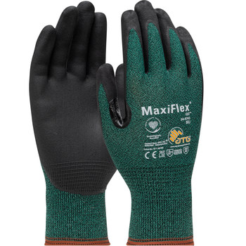PIP MaxiFlex 34-8743 Verde/Negro Grande Hilo diseñado Guante resistente a cortes - 616314-55482