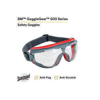 3M Goggle Gear 500 GG501SGAF Universal Policarbonato Gafas de seguridad lente Transparente - 051131-27455