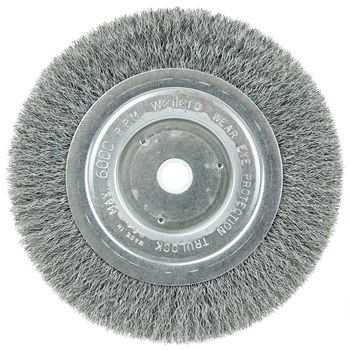 Weiler 01085 Cepillo de rueda - Rizado Acero cerda
