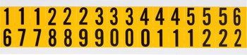 Imágen de Brady 15 Series Negro sobre amarillo Interior/exterior Vinilo 15 Series 1520-# KIT Kit de etiquetas de números (Imagen principal del producto)