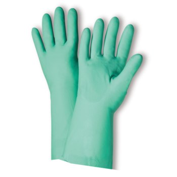 Imágen de West Chester 33413 Verde Mediano Nitrilo No compatible Guantes resistentes a productos químicos (Imagen principal del producto)