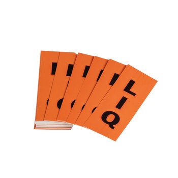 Imágen de Brady Naranja Poliéster con sobrelaminado de poliéster 176248 Marcadores de tuberías para IIAR (Imagen principal del producto)