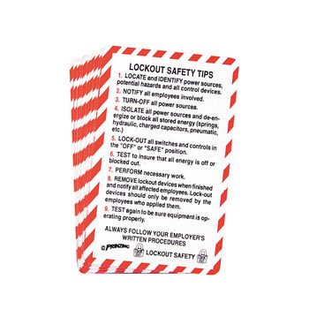 Imágen de Brady Tarjeta de billetera de capacitación de bloqueo/etiquetado (Imagen principal del producto)