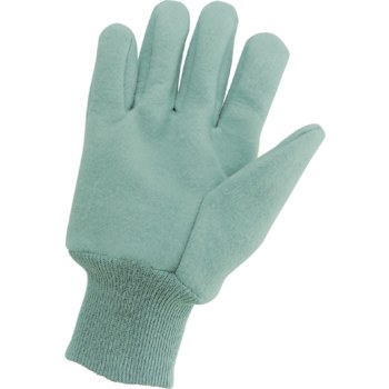 Global Glove Big Ole Verde Hombre Algodón Guantes de trabajo - Pulgar recto - c18g