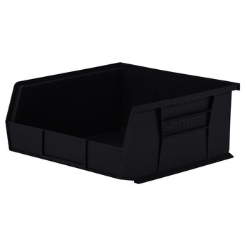 Imagen de Akro-mils Akrobin 50 lb Negro Polímero de grado industrial Colgado/Apilado Contenedor de almacenamiento (Imagen principal del producto)