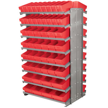 Imagen de Akro-mils APRDAST 800 lb Rojo Gris Revestido en polvo Acero 16 ga Doble cara Bastidor fijo (Imagen principal del producto)