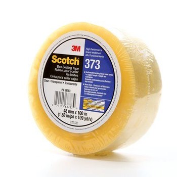 3M Scotch 373 Transparente Cinta de sellado de cajas - 48 mm Anchura x 100 m Longitud - 2.5 mil Espesor - 68783