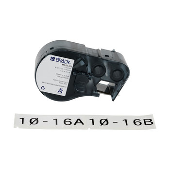 BradyBondz M4-22-423 Cartuchos para impresora de transferencia térmica troquelados - 1 pulg. x 3 pulg. - Poliéster - Negro sobre blanco - B-423