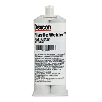Devcon Plastic Welder Blanco Base y acelerador (B/A) Adhesivo de metacrilato - 47 ml Cartucho - 078143-DA291