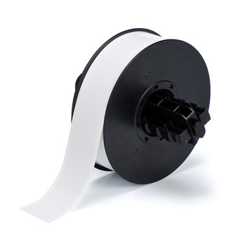 Brady B30C-1125-569-WT Rollo de etiquetas para impresora - 1.125 pulg. x 100 pies - Poliéster - Blanco - B-569
